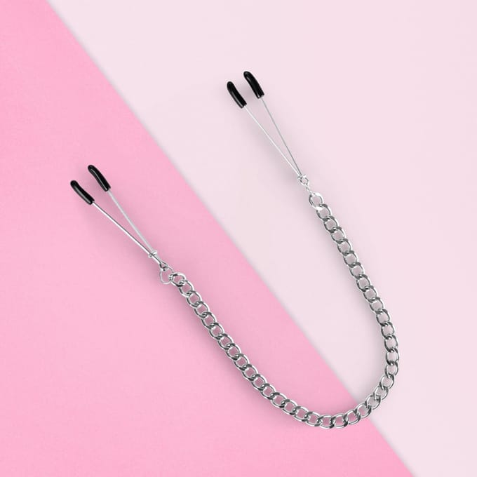 Rubberen tepelklem met ketting