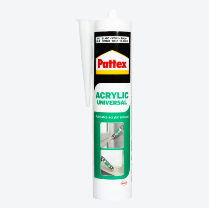 Pattex - Acrylaatkit - Wit - 300 ml - Overschilderbaar