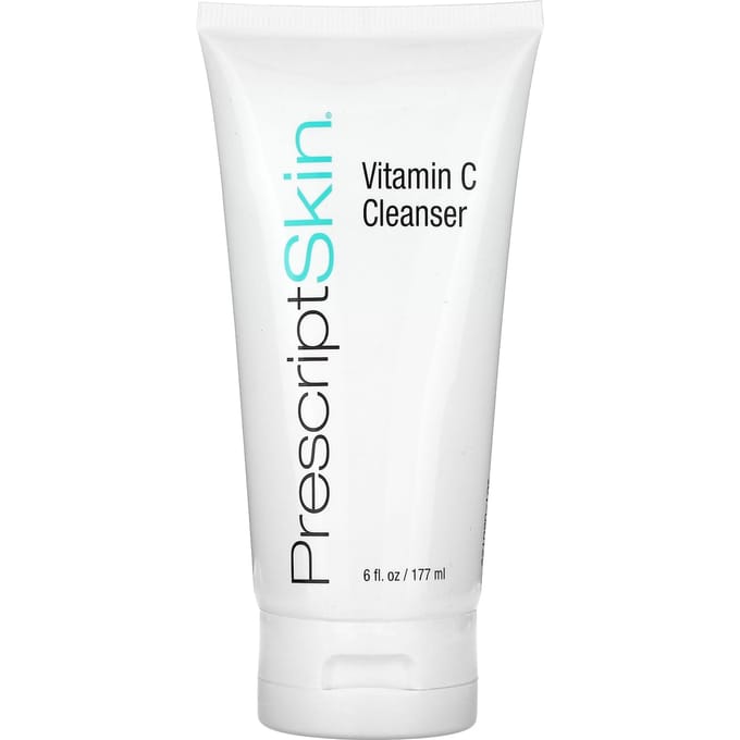 PrescriptSkin, nettoyant à la vitamine C, gel nettoyant éclaircissant amélioré, 6 fl oz (177 ml) white