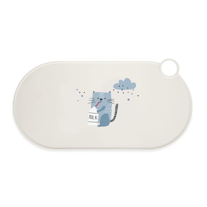 TIAKI Siliconen Voerbakplacemat Milky Kitty - L 50 x B 25 cm