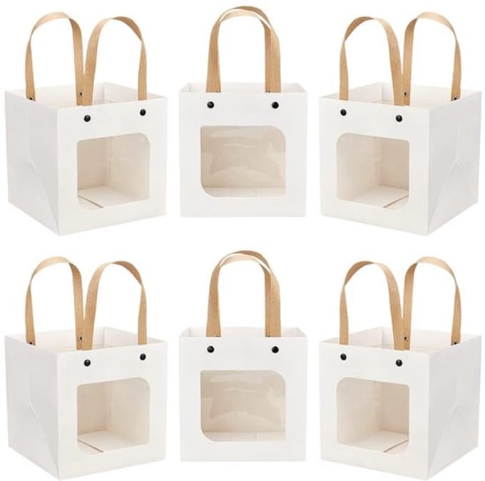 Dailygoody - Papieren Geschenkzakken - Geschenkverpakking - Witte