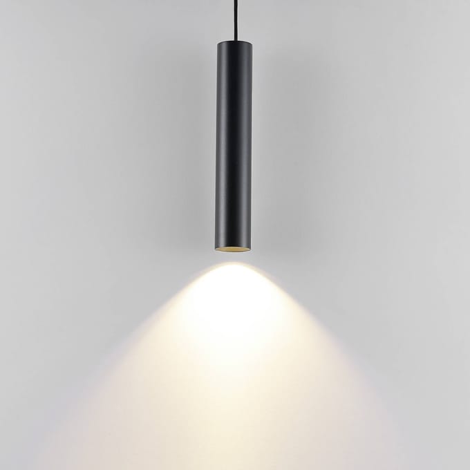 Deko Light Can 350, 1x 7,5 W GU10, Schwarz 342257 Hanglamp Stiftfitting GU10 7.5 W Zwart
