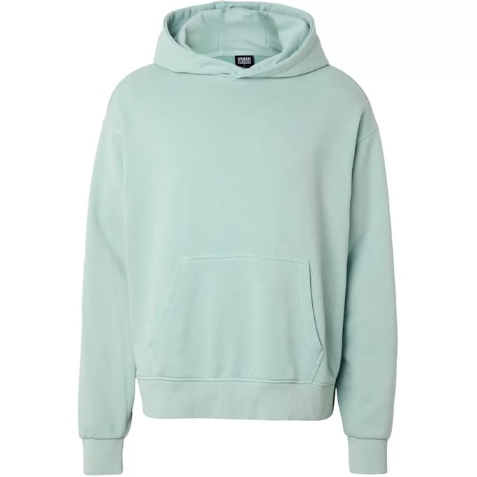 Urban Classics - Heavy Washed Boxy Hoodie/trui - S - Mintgroen