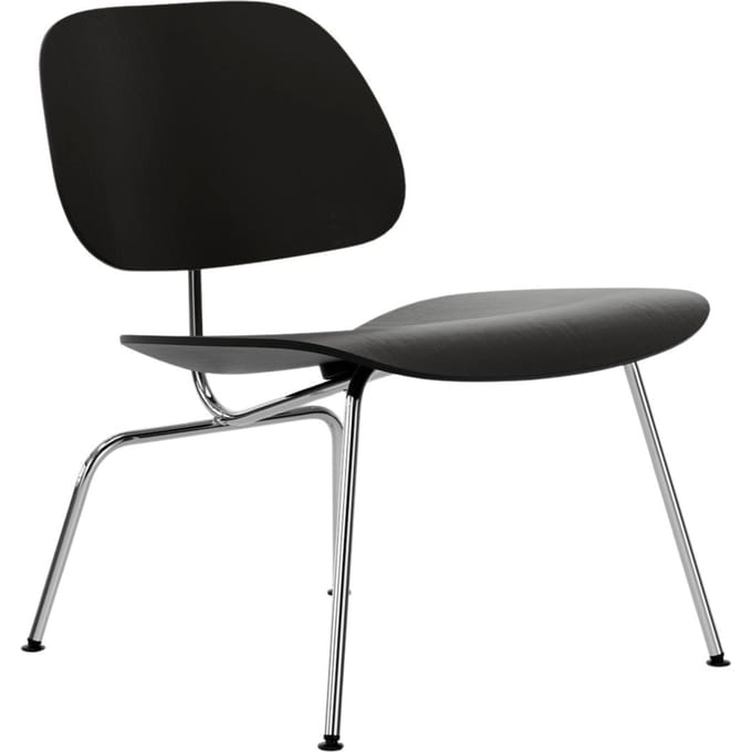 Vitra - Plywood Group LCM-stoel - essen zwart - glanzend chroom