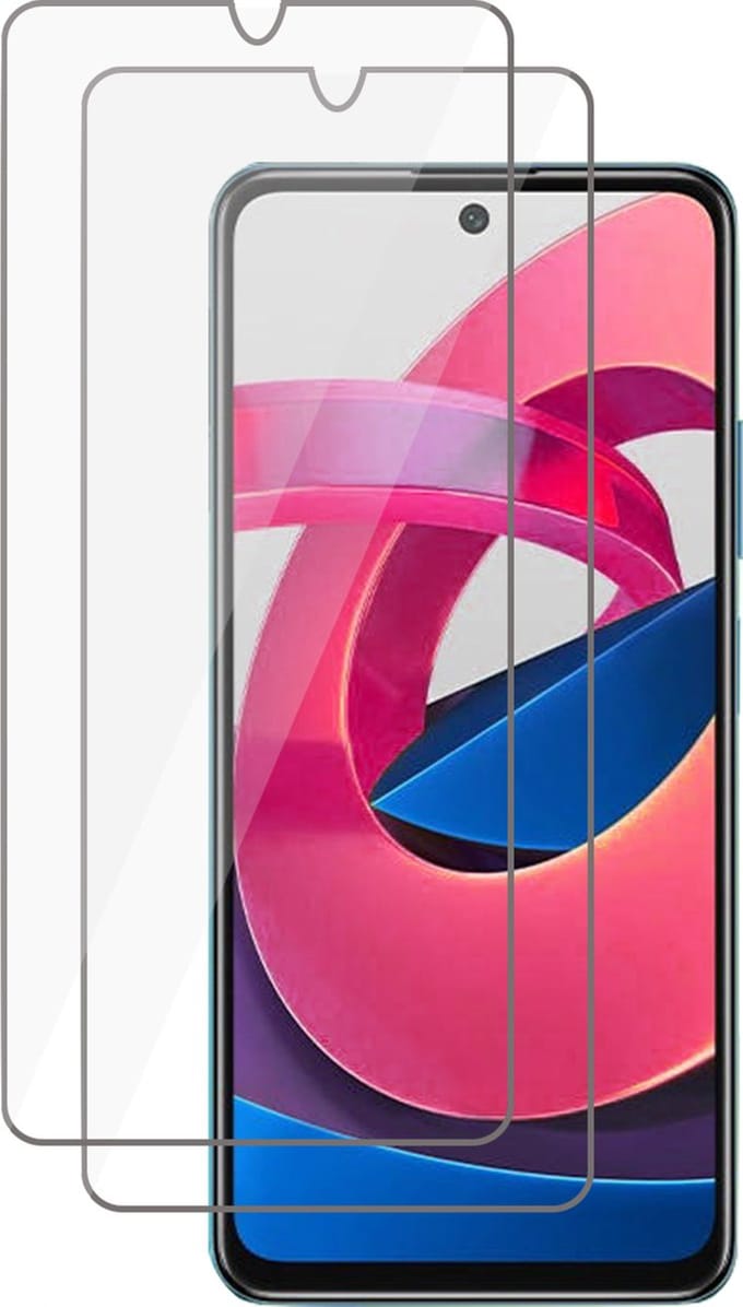 2x Screenprotector geschikt voor Xiaomi Poco M4 Pro 5G - Beschermglas Glazen Screen Protector