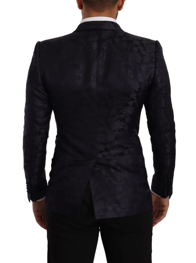 Bloemige Brocade Blazer Slim Fit