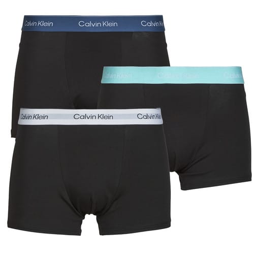 Calvin Klein 3 Pack Relaxed Dart Trunks - Icon Cotton Stretch