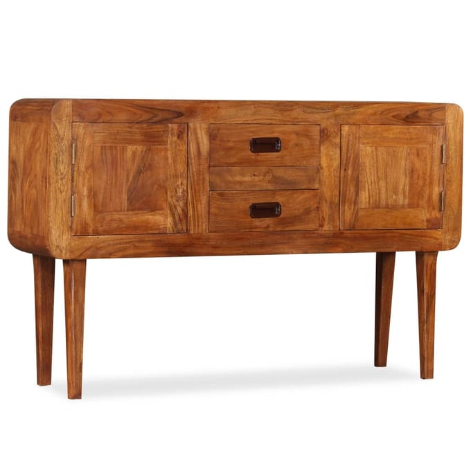 vidaXL - Dressoir - 120x30x75 - cm - massief - hout - met - honingafwerking