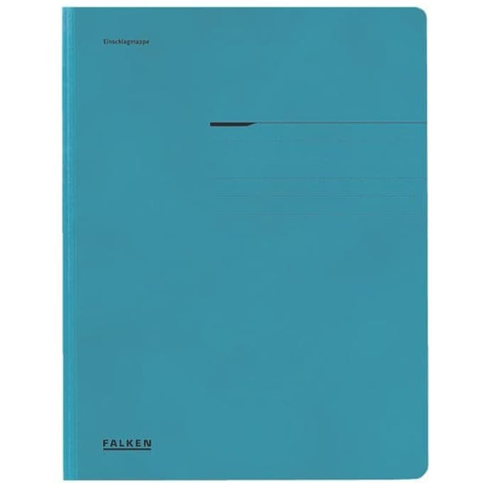 FALKEN verzamelmap, A4, flappen, manillakarton, blauw