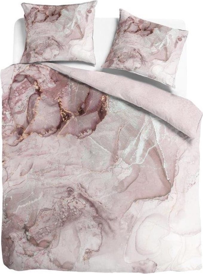 Venice Collection - Dekbedovertrek - Katoen Satijn - Mercury - Pink - 140x200/220 cm - Eenpersoons