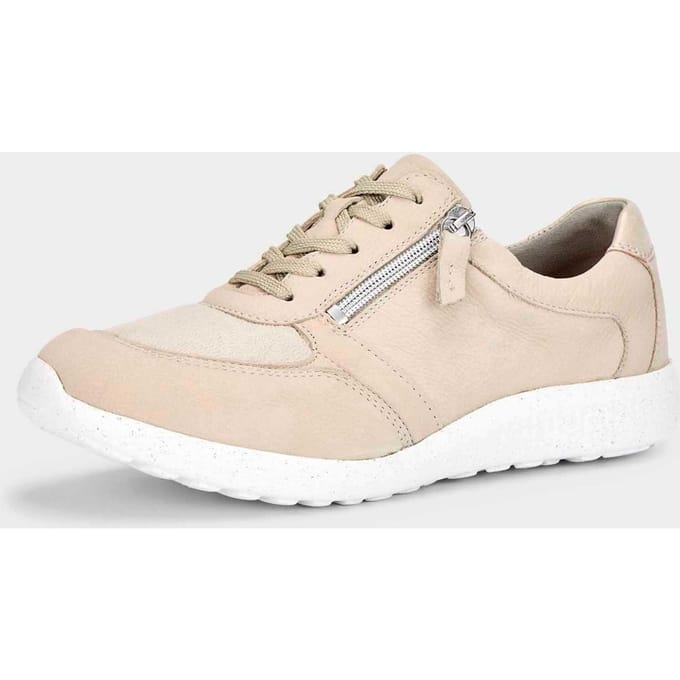 Sneakers met schokabsorberende luchtkussenzool - beige - Gr. 39 van Goldner Fashion