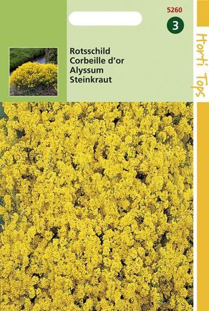 Hortitops Zaden - Alyssum Saxatile Compactum Goudgeel