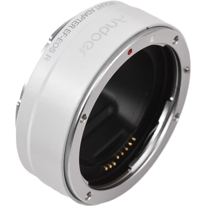 Andoer EF-EOSR Auto Focus Camera Lens Adapter Ring IS Beeldstabilisatie Elektronisch Diafragma wit