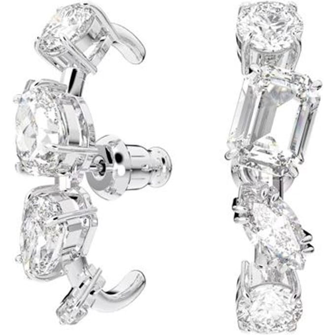 Swarovski Elegante Mode Gema Rhodium Vergulde Oorbellen Dames Oorbellen 5639331 Box (Random Color) white