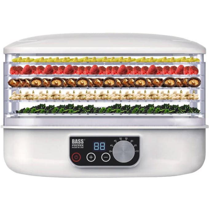 Paddenstoelen-, fruit- en groentedroger 250 W, met verstelbare lades