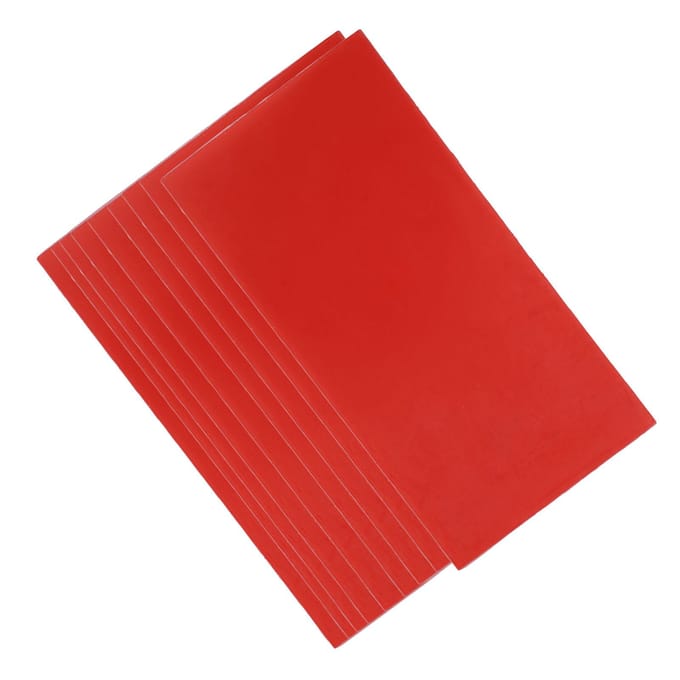 18 stuks Tandheelkundige Basisplaat Wasplaat Rood Utility Vormen Gietwasplaat voor Zomer Orale Gietvorm red