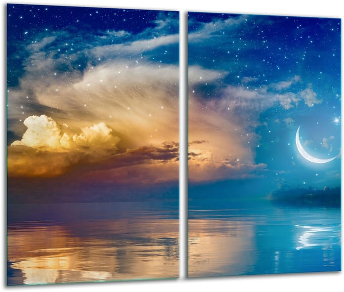 TMK ArtDeko - Snijplank - Glas - Kleurvol - 30x52cm - Beschermplank