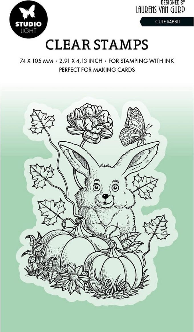 Studio Light • By Laurens Clear Stempel Cute Rabbit