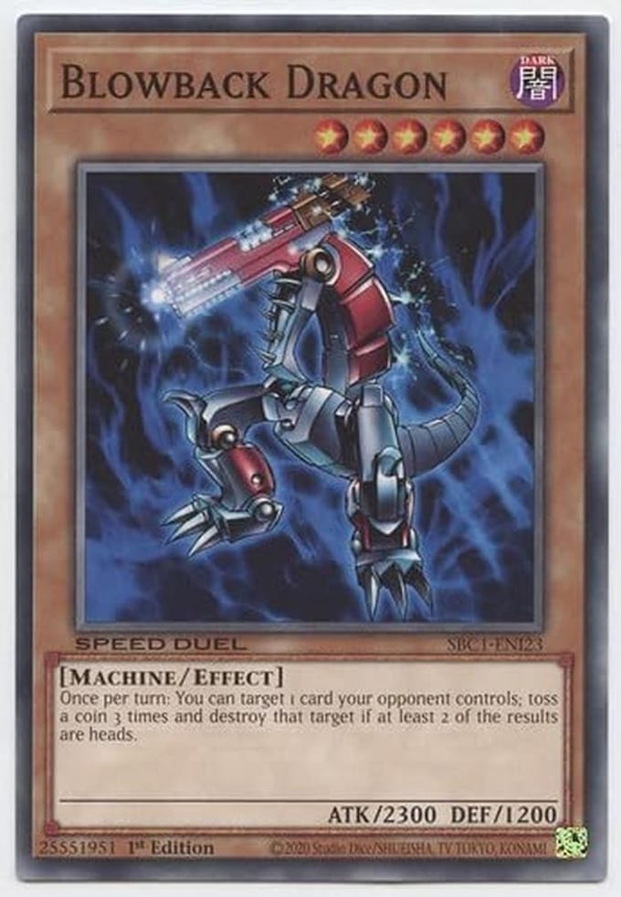 Yu-Gi-Oh! Blowback Dragon SBC1-ENI23 Kaart - Common Eerste Editie