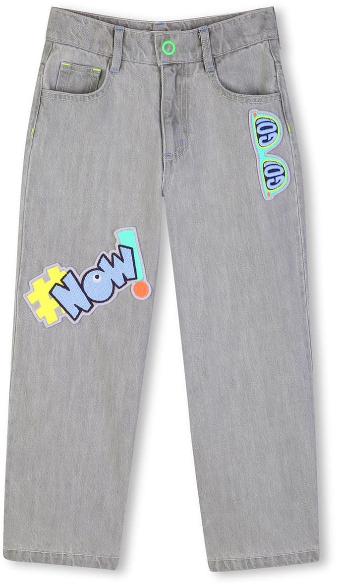Billieblush - Jeans 5 pockets - Grey - Maat 140