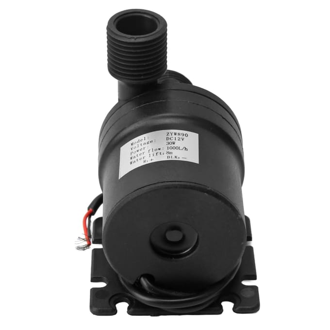 DC12V Borstelloze Waterpomp Laag Geluidsniveau 30W 8m Opvoerhoogte voor Huis Fontein Watercirculatiesysteem