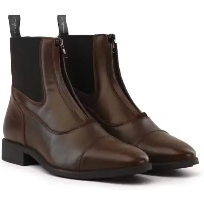 Dy'on - Short Boots front zipper brown size 29