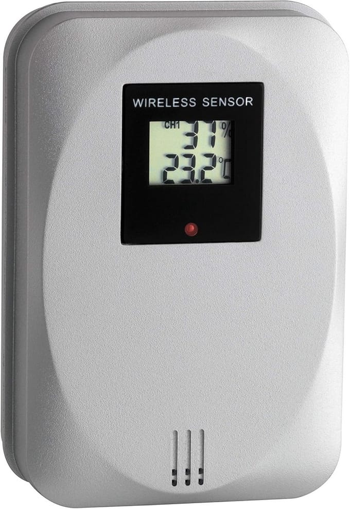 Draadloze Binnen- en Buiten Temperatuur en Luchtvochtigheid Sensor