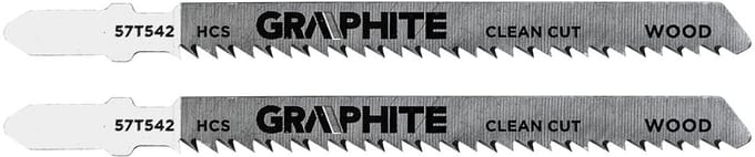 GRAPHITE Brzeszczot - Decoupeerzaagblad - 10 TPI - HCS - Omgekeerde Tanden