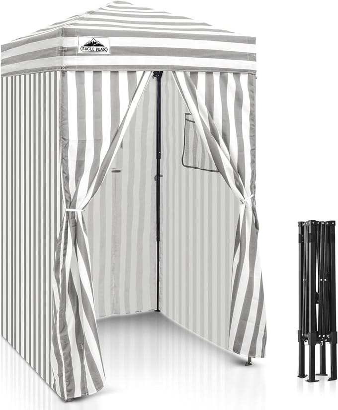 Compacte Pop-Up Kleedkamer - Draagbare Privacy Cabana voor Zwembad en Kamperen