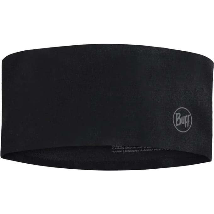 BUFF® Thermonet Headband SOLID BLACK - Hoofdband