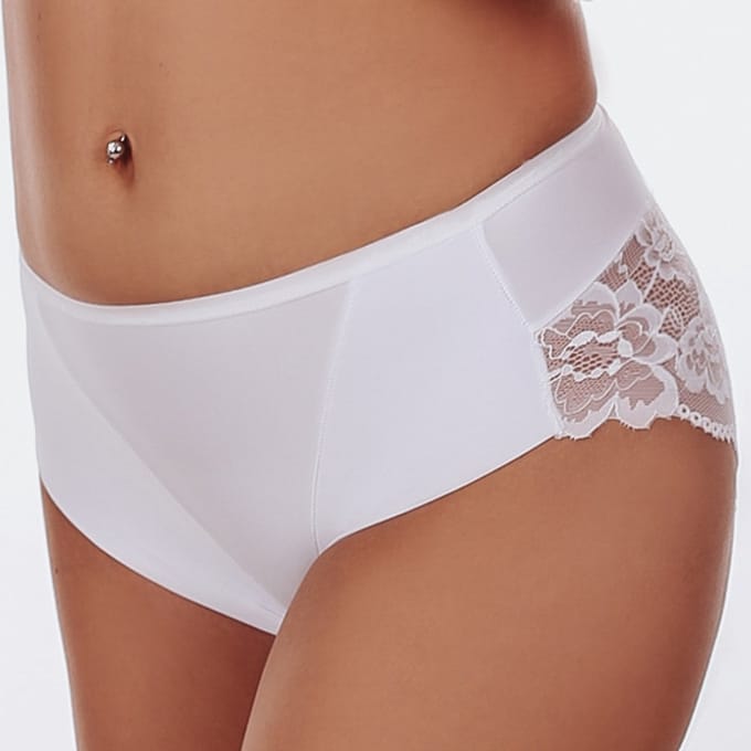 FUNNY DAY Dames Slip FLORENCE - Wit - Maat M - Met kant