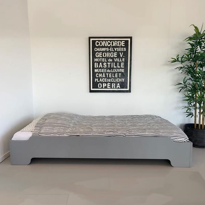 Rockwood® Montessori Vloerbed Solo Grijs 2 bedden