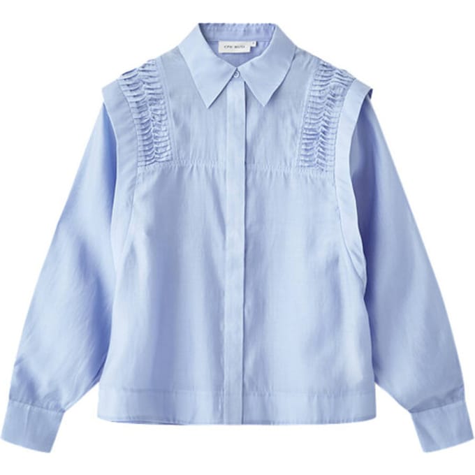 Copenhagen Muse Cmmolly-shirt 9 Blouses Dames - Lichtblauw - Maat L