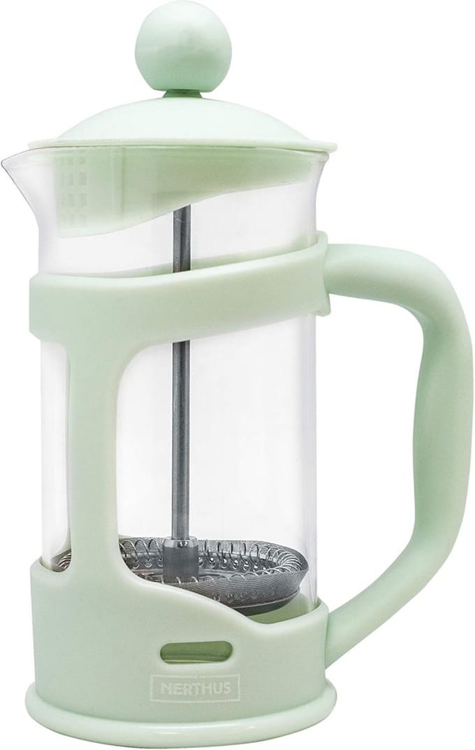 Franse plunjer koffiezetapparaat 350 ml - glas en roestvrij staal