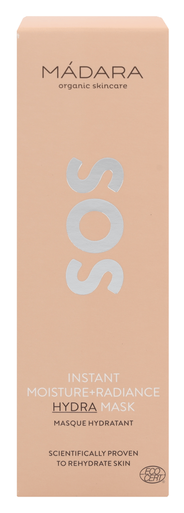 Mádara Sos Hydra Moisture+ Radiance Mask: "Sos Hydra Vocht+ Stralingsmasker