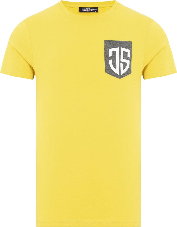 Jimmy Sanders – Simone – T shirt heren – Geel – Maat L