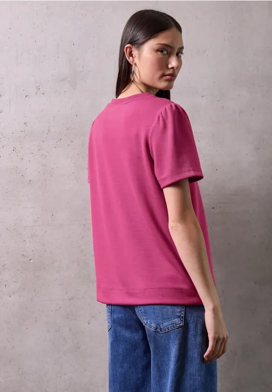 Shirt met mouwen met ruches