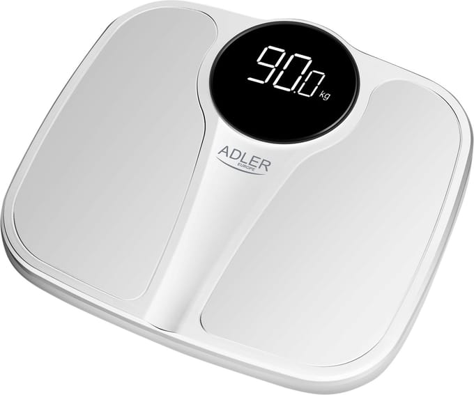 adler AD 8172 - Personenweegschaal - wit - tot 180 kg