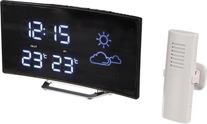 Perel Draadloos Weerstation met groot kleurendisplay