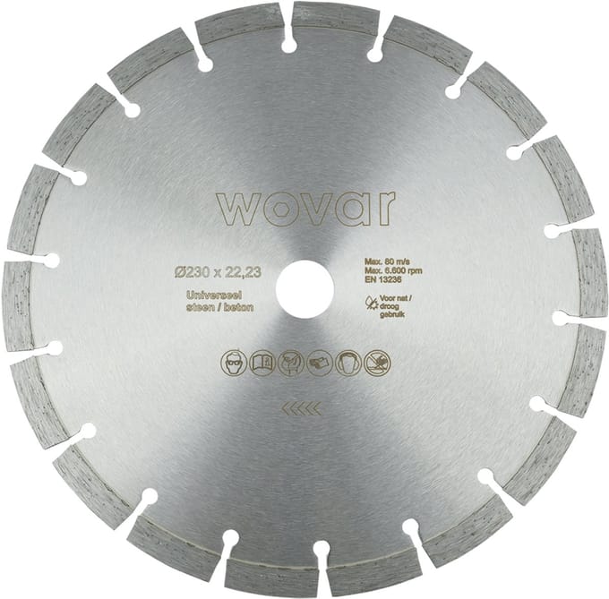 Wovar Diamantschijf universeel 230 mm | Per stuk