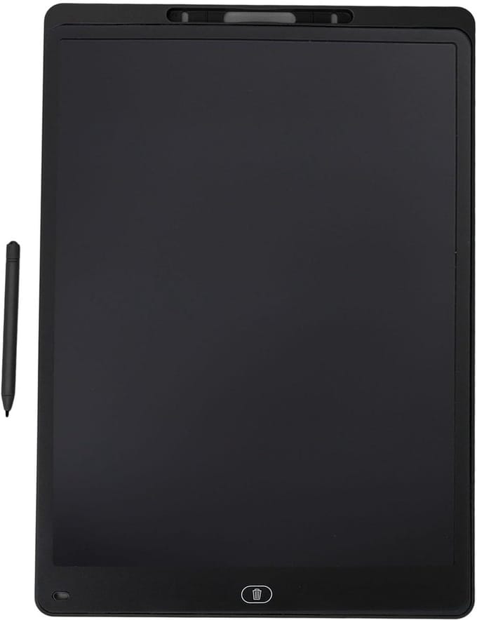Tekentablet Kinderen - Krabbelbord Schrijfbord - Creatief Leren - Flexibel LCD Scherm - 20 Inch - Zwart