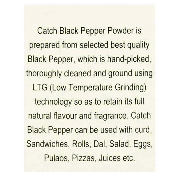 Grond zwarte peper (100 gr), Zwarte peperpoeder, vangst black