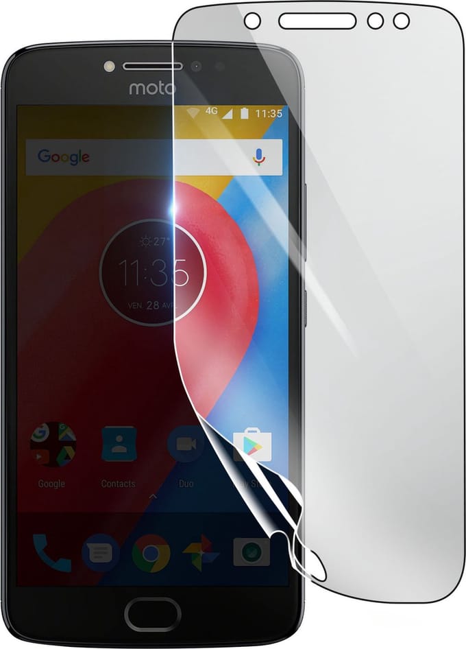 3mk, Geschikt voor Motorola Moto E4 Plus, Schokbestendige Hydrogel Screenprotector, Transparant