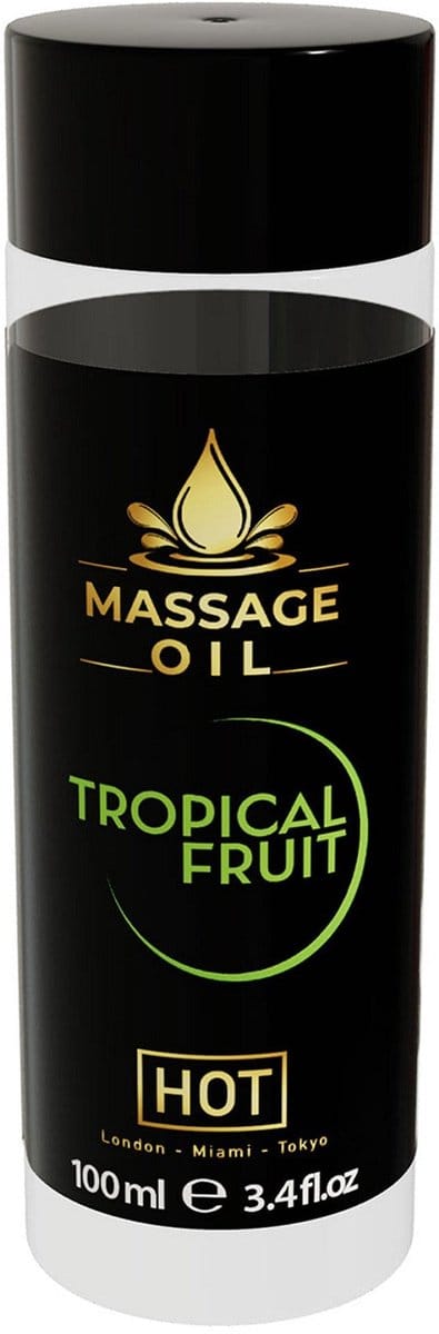 Hot - Tropical fruit 100ml Massage olie - Transparant