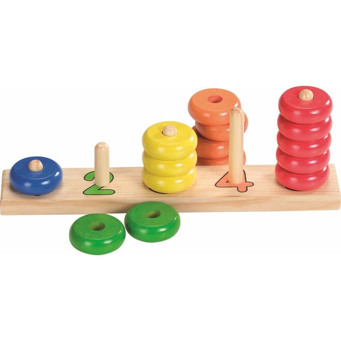 Goki Wooden Stacking Puzzle color