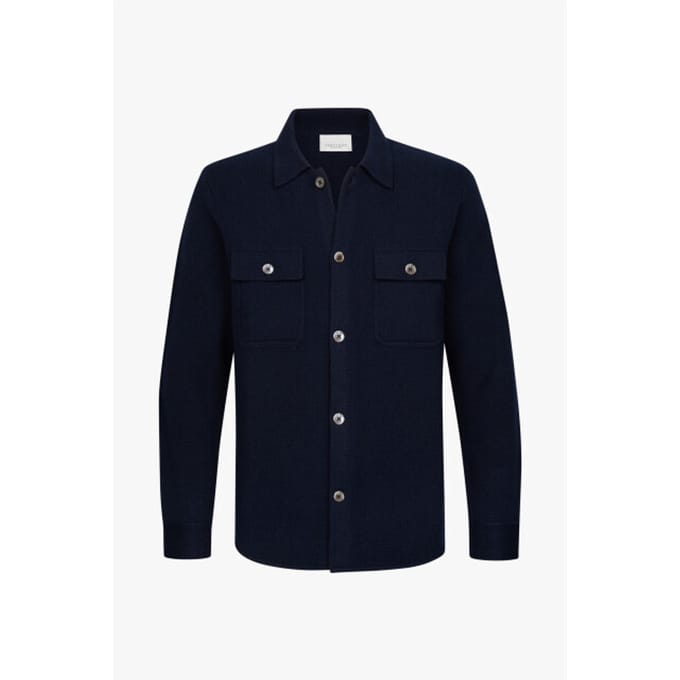 Profuomo Ppxf30006a overshirt full button navy