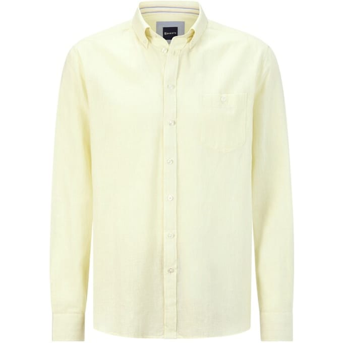 Babista herren Overhemd - 43/44 - lichtgeel - Plus Size