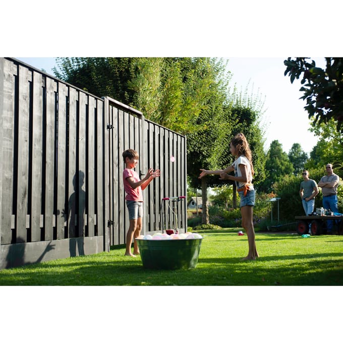 Intergard Hout beton schutting volledig antraciet 200x190cm (per set)