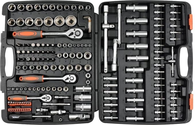 Sthor Ratel dopsleutel set 173-delig metaal 58688