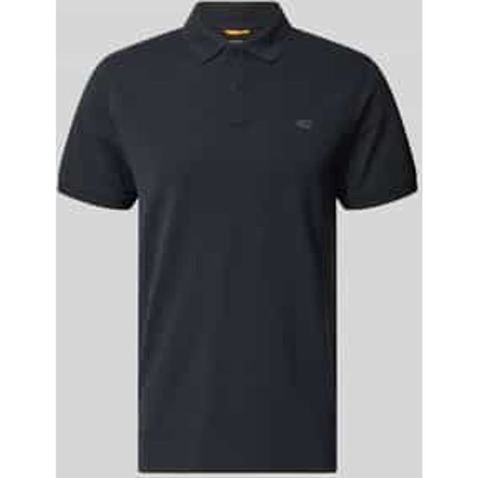 camel active Poloshirt met drukknopen - Maat - Donkerblauwmenswear-M